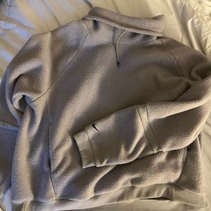 NIKE fleece turtleneck hoodie